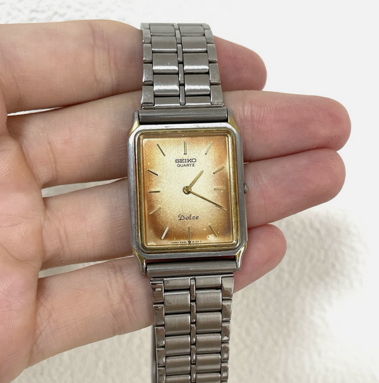 Seiko Dolce 9520-5130 Men's Tank Watch Vintage