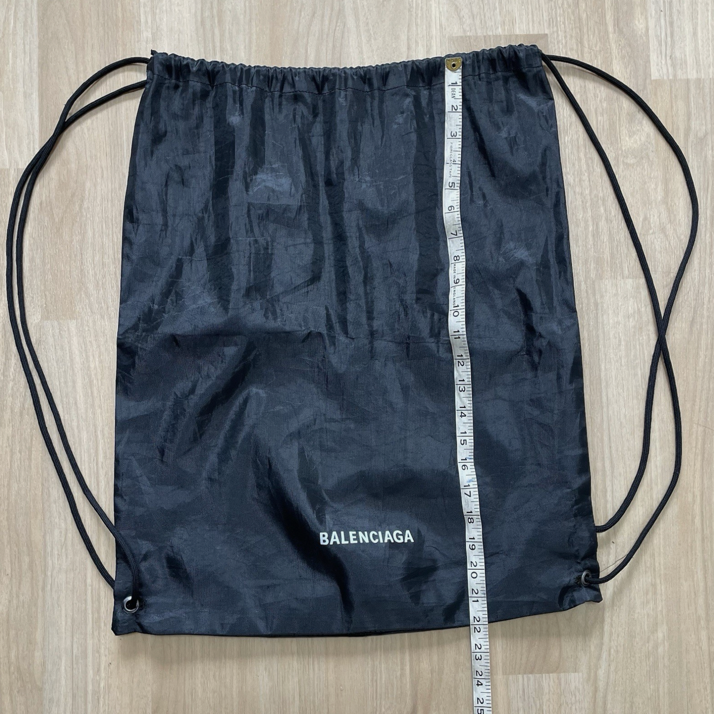 Balenciaga Black Drawstring Bag Dust Bag Backpack
