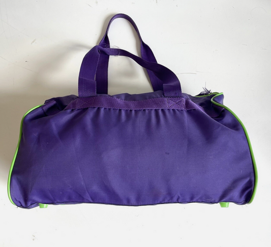 Adidas Vintage 1989 Duffle Bag Neon Green Purple Gym Handbag