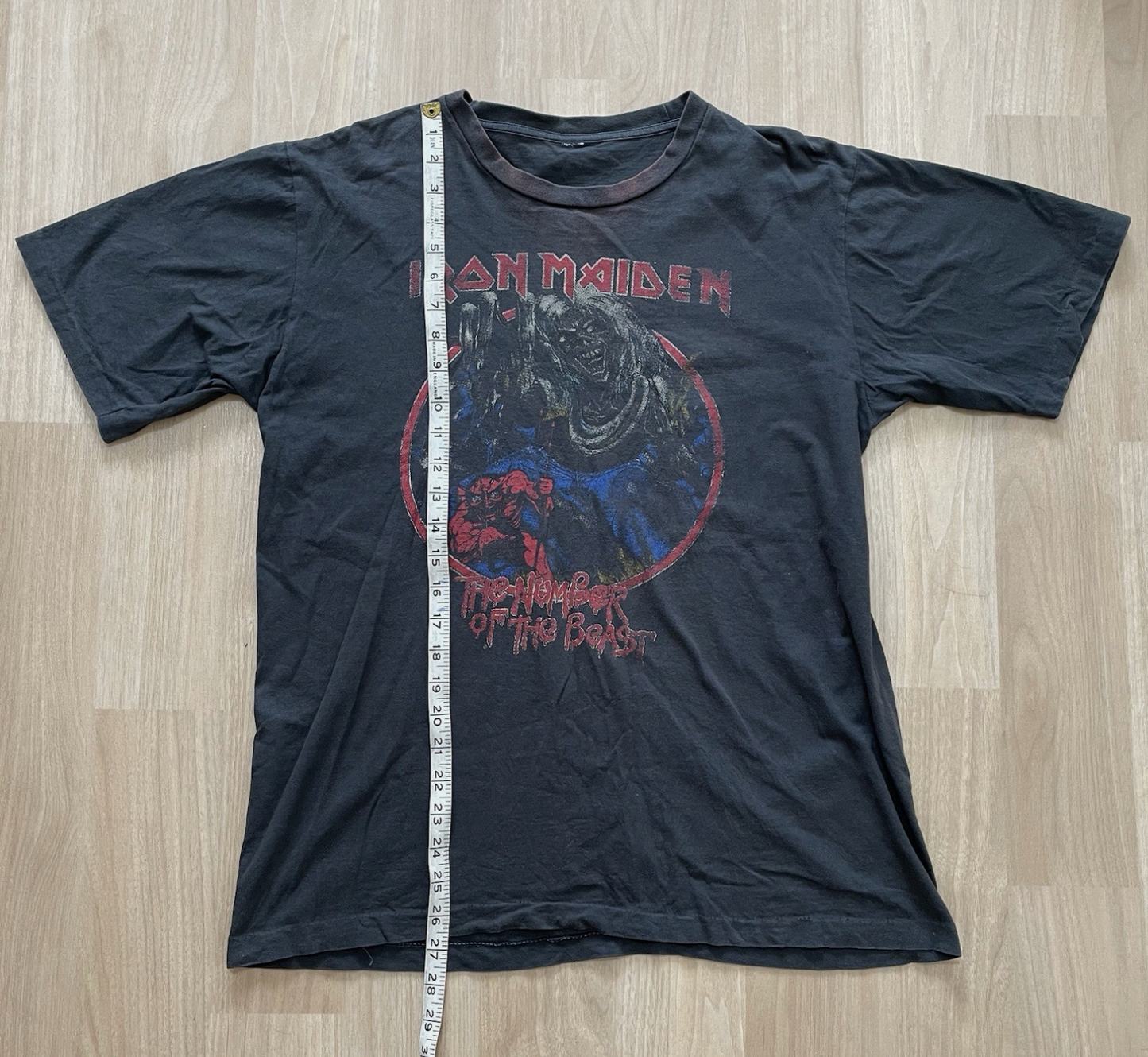 Iron Maiden The Number Of The Beast Vintage T-Shirt Mens L