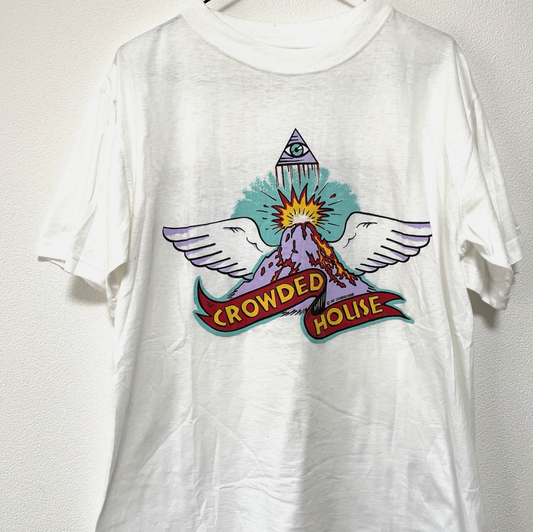 Crowded House 'Farewell To The World' 1996 Vintage T-shirt Mens L