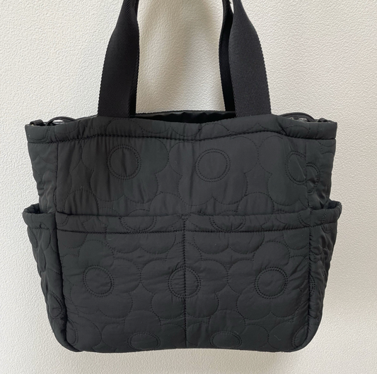 Mary Quant Vintage 2-Way Handbag Shoulder Bag Black