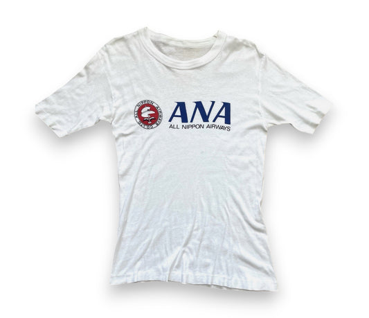 ANA All Nippon Airways Japan Promo Vintage T-shirt Mens S