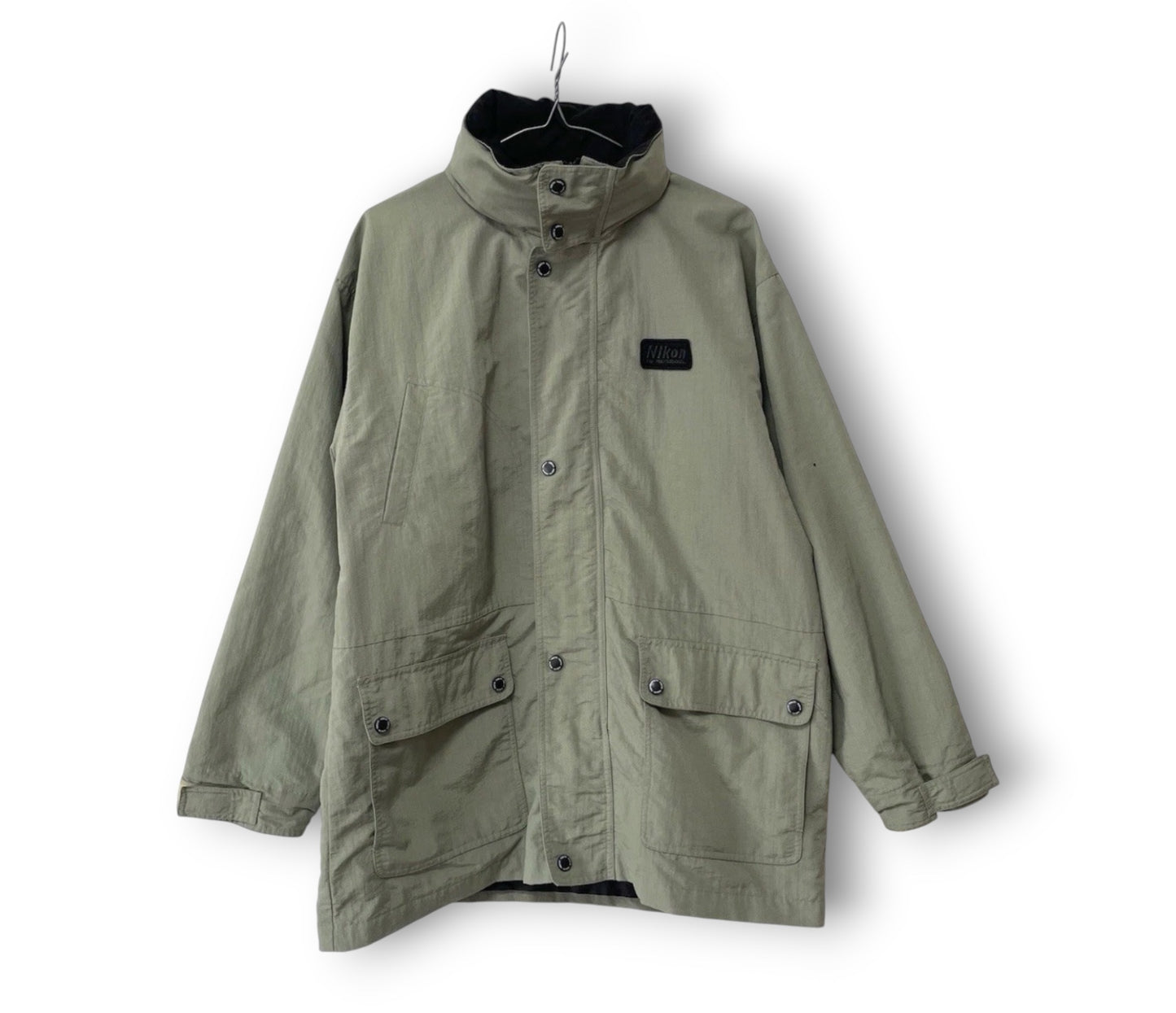 Nikon Jacket Long Coat Parka Mens L