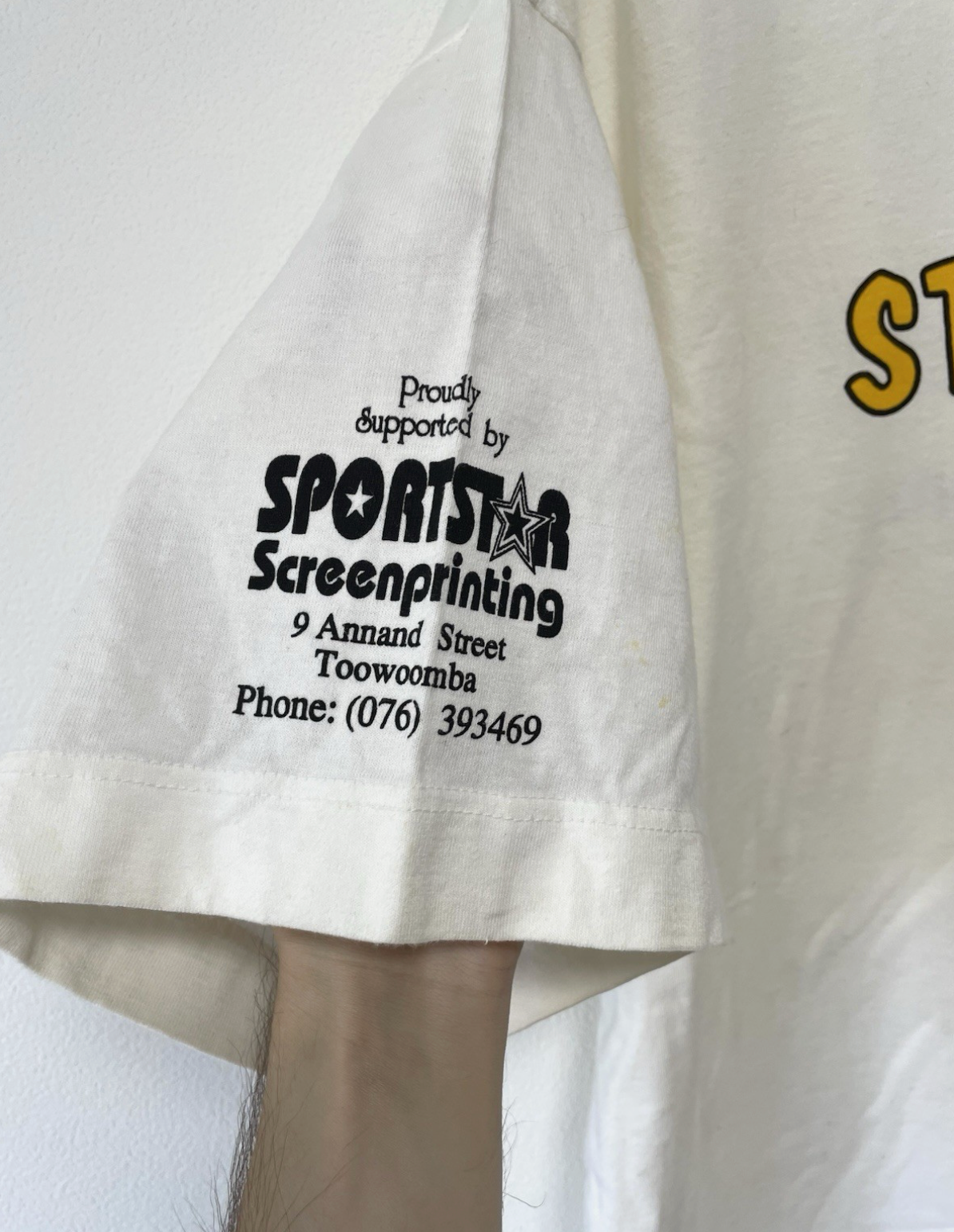 ストライクフォース ヴィンテージ クイーンズランド Tシャツ ホワイト サッカー フットボール メンズ XXL