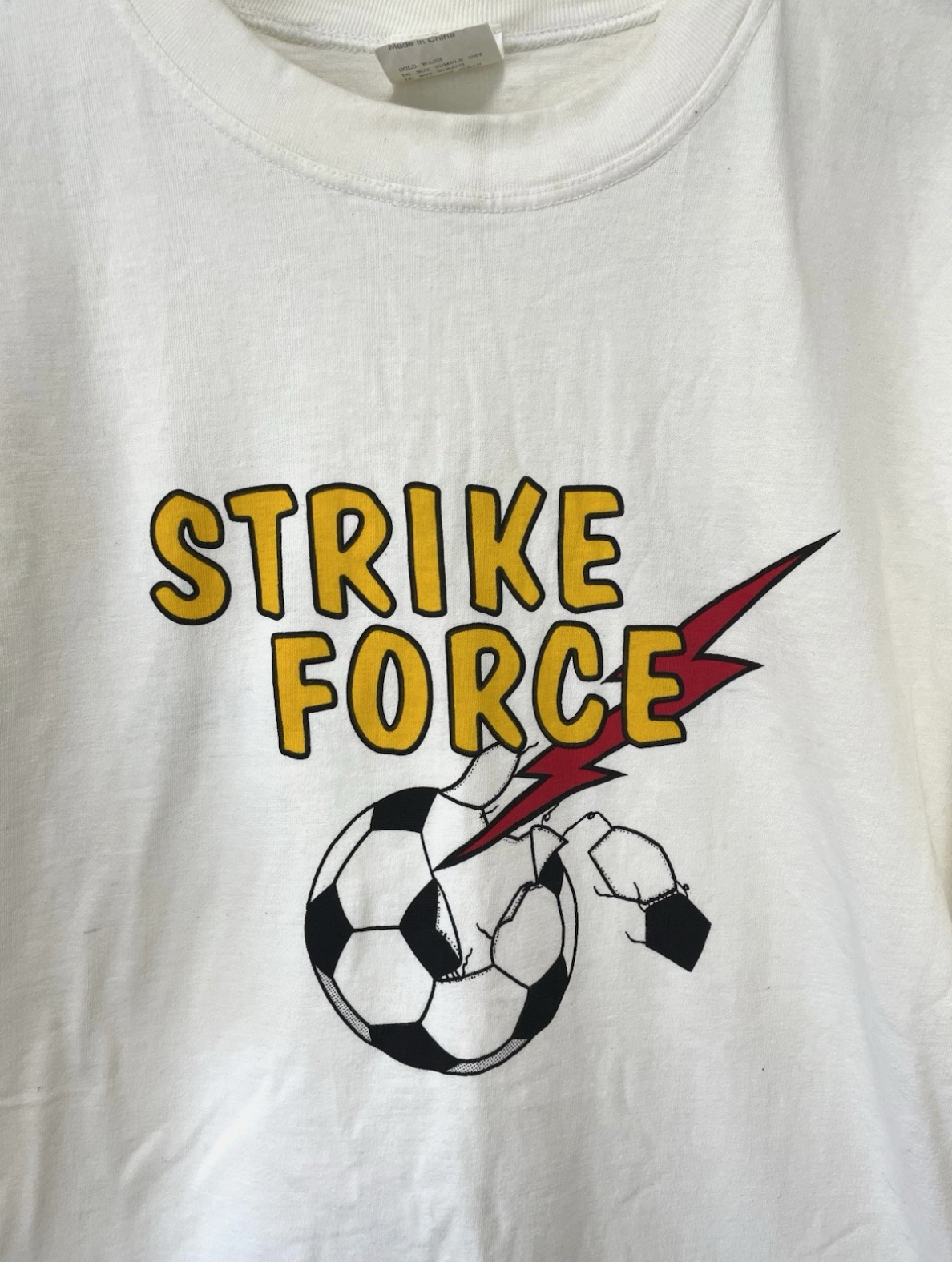 ストライクフォース ヴィンテージ クイーンズランド Tシャツ ホワイト サッカー フットボール メンズ XXL