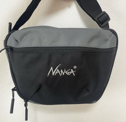 Nanga Crossbody Black & Grey Shoulder Bag Fanny Waist Pack