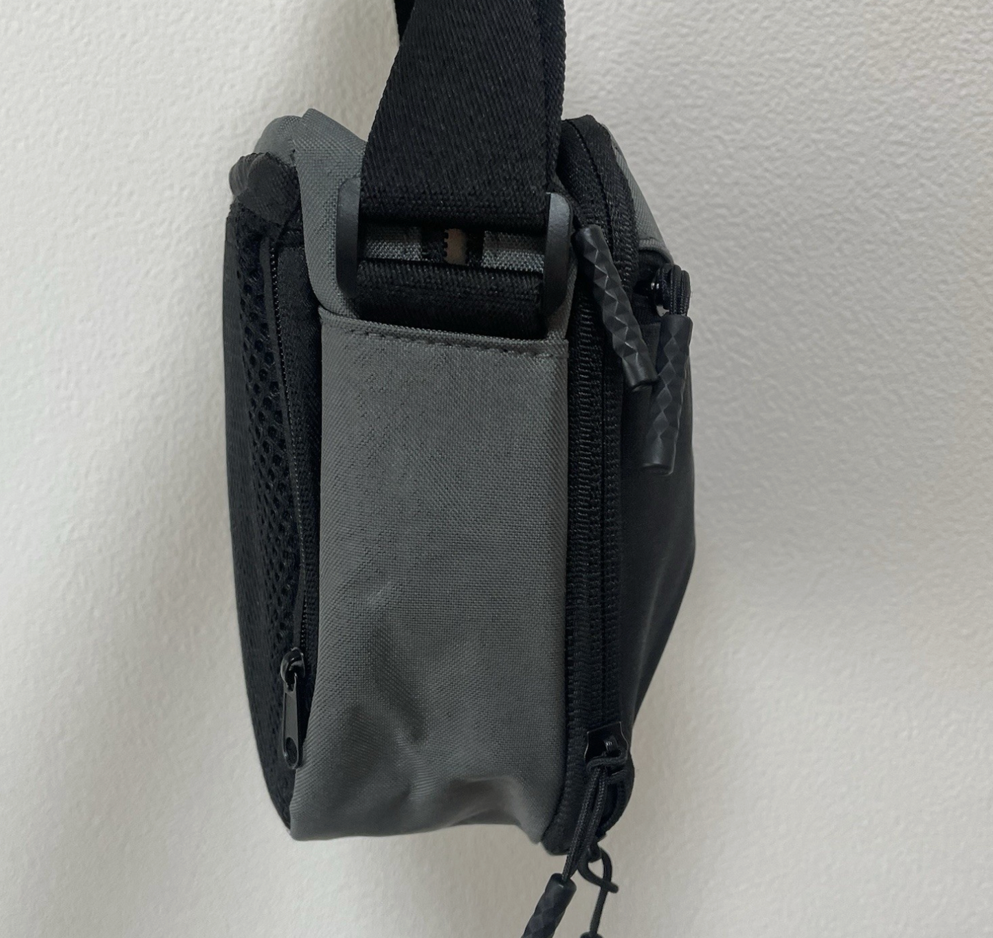 Nanga Crossbody Black & Grey Shoulder Bag Fanny Waist Pack