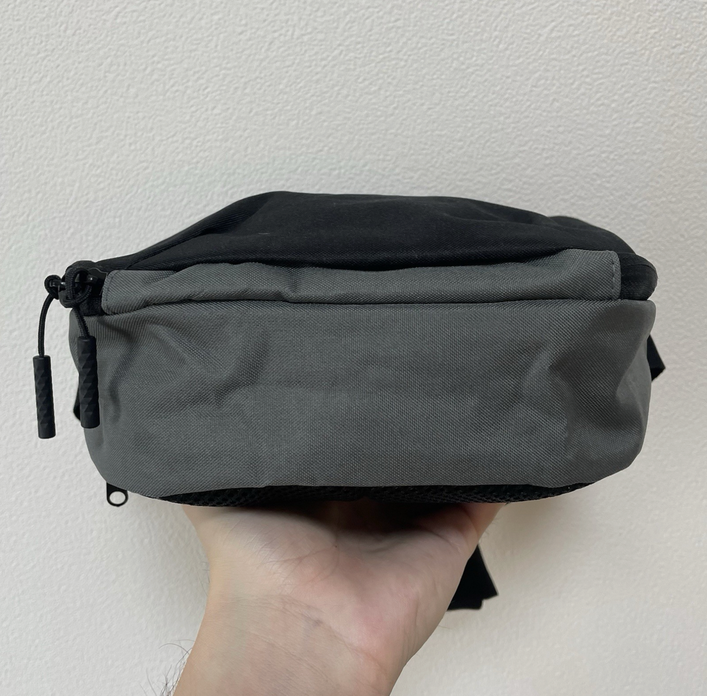 Nanga Crossbody Black & Grey Shoulder Bag Fanny Waist Pack