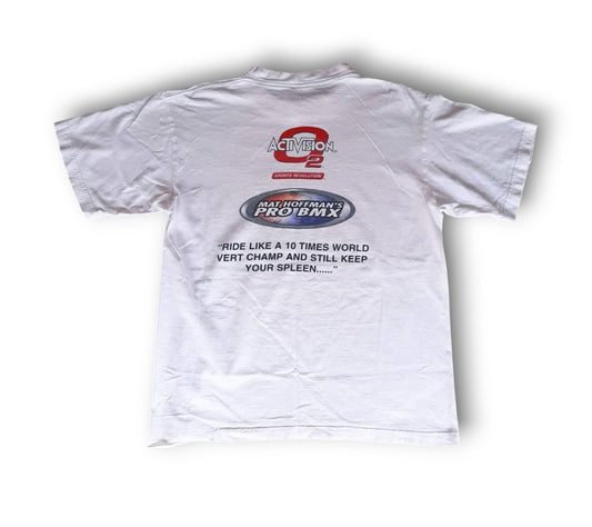 Activision Mat Hoffman's Pro BMX Playstation 1999 Promo Vintage T-shirt Mens L