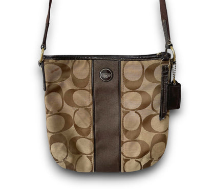 Coach Vintage F21905 Canvas Crossbody Shoulder Bag