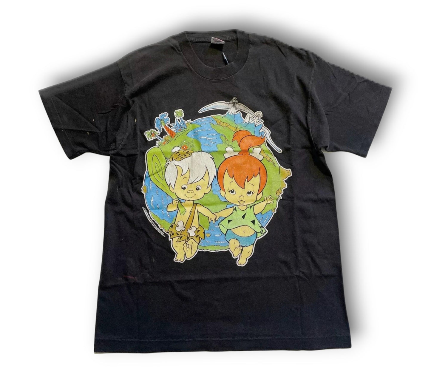 フリントストーン バムバム ペブルズ ハンナ・バーベラ ヴィンテージ Tシャツ メンズ L