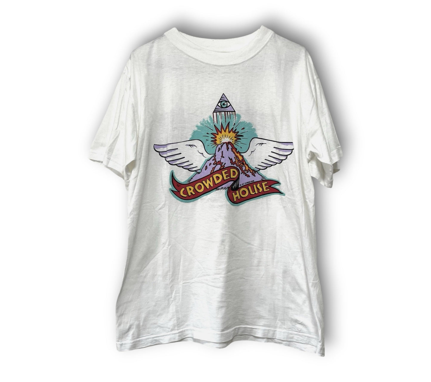 Crowded House 'Farewell To The World'  1996 Vintage T-shirt Mens L