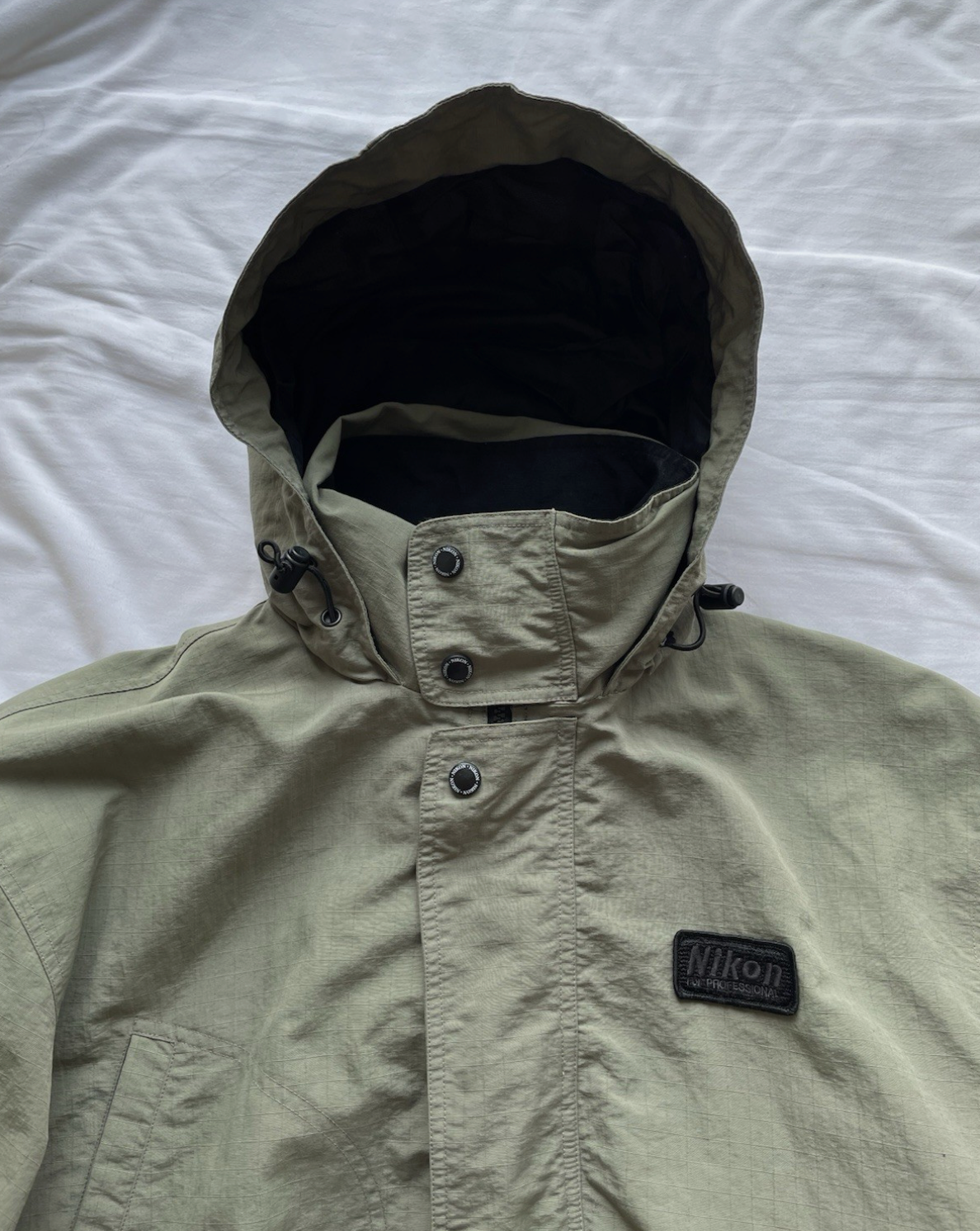 Nikon Jacket Long Coat Parka Mens L