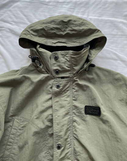 Nikon Jacket Long Coat Parka Mens L