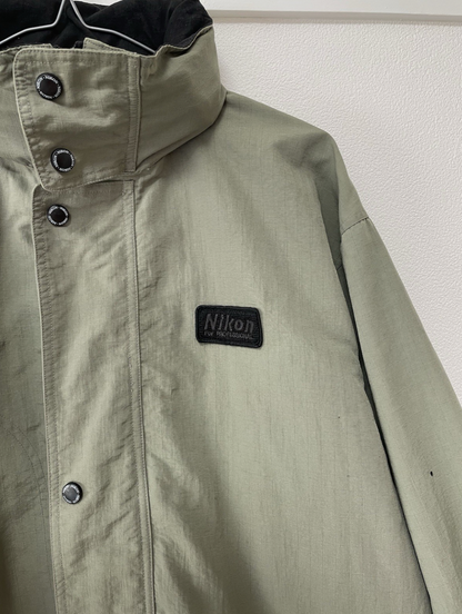 Nikon Jacket Long Coat Parka Mens L