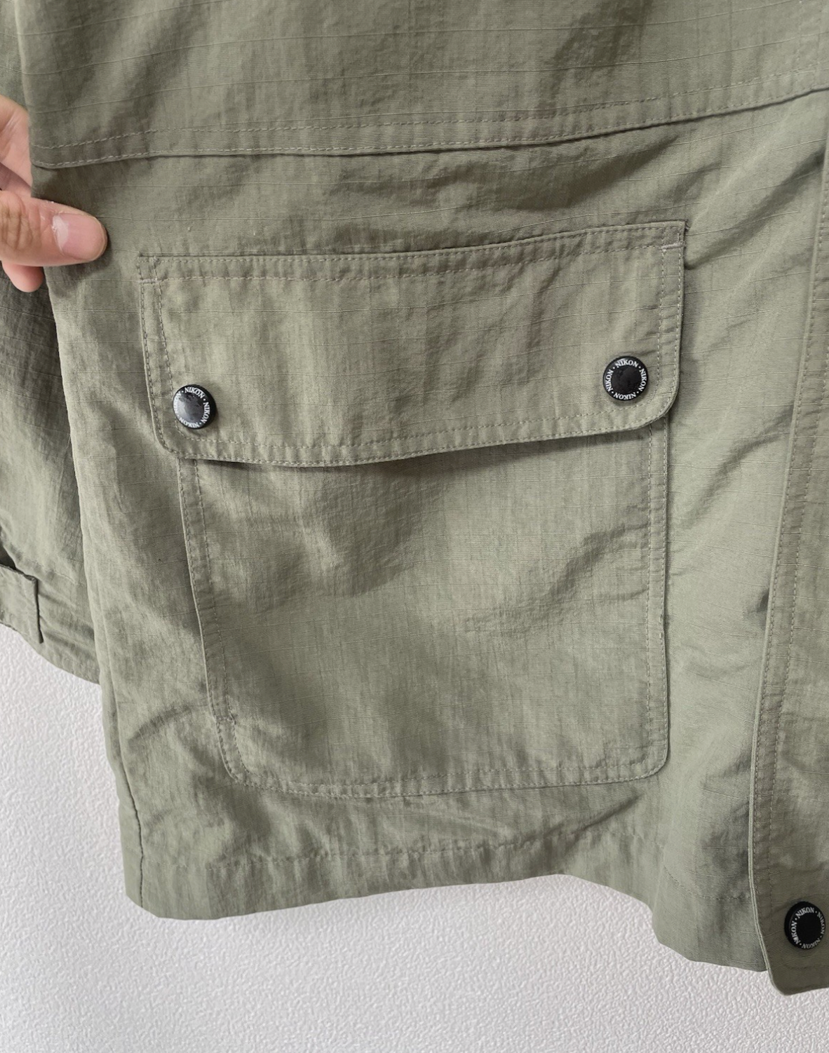 Nikon Jacket Long Coat Parka Mens L
