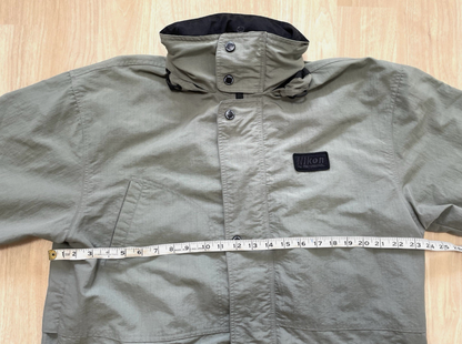 Nikon Jacket Long Coat Parka Mens L