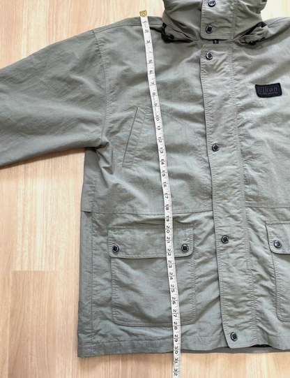 Nikon Jacket Long Coat Parka Mens L