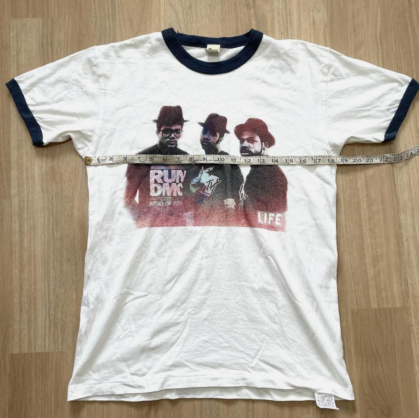 ラン・ディー・エム・シー ヴィンテージ Tシャツ ラップ ヒップホップ リンガー メンズ M