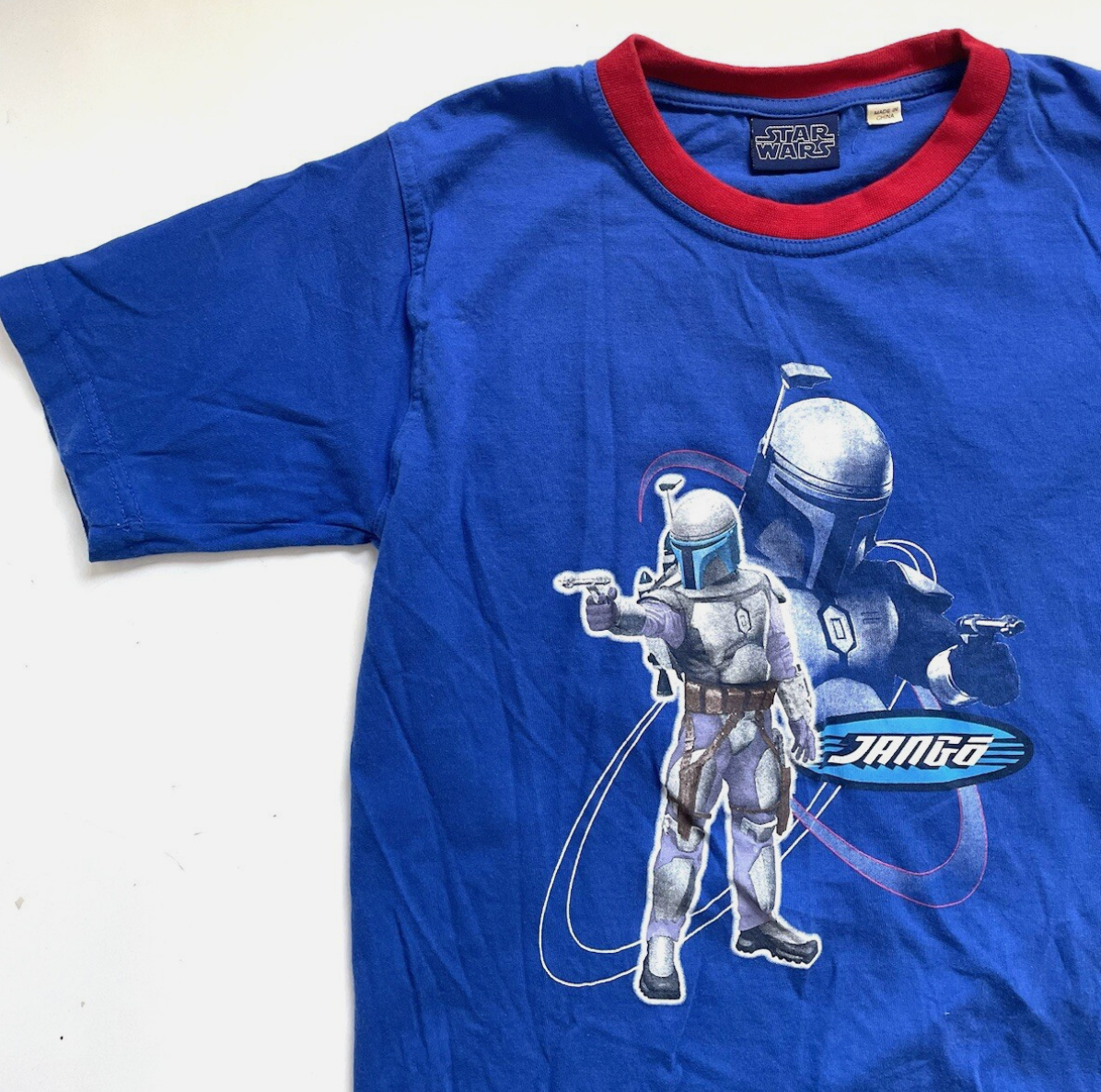 スターウォーズ ヴィンテージ リンガーTシャツ ブルー レディース XS