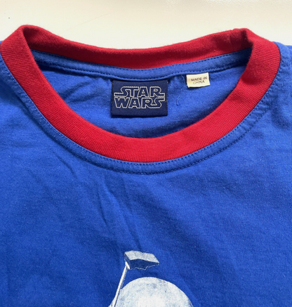 スターウォーズ ヴィンテージ リンガーTシャツ ブルー レディース XS