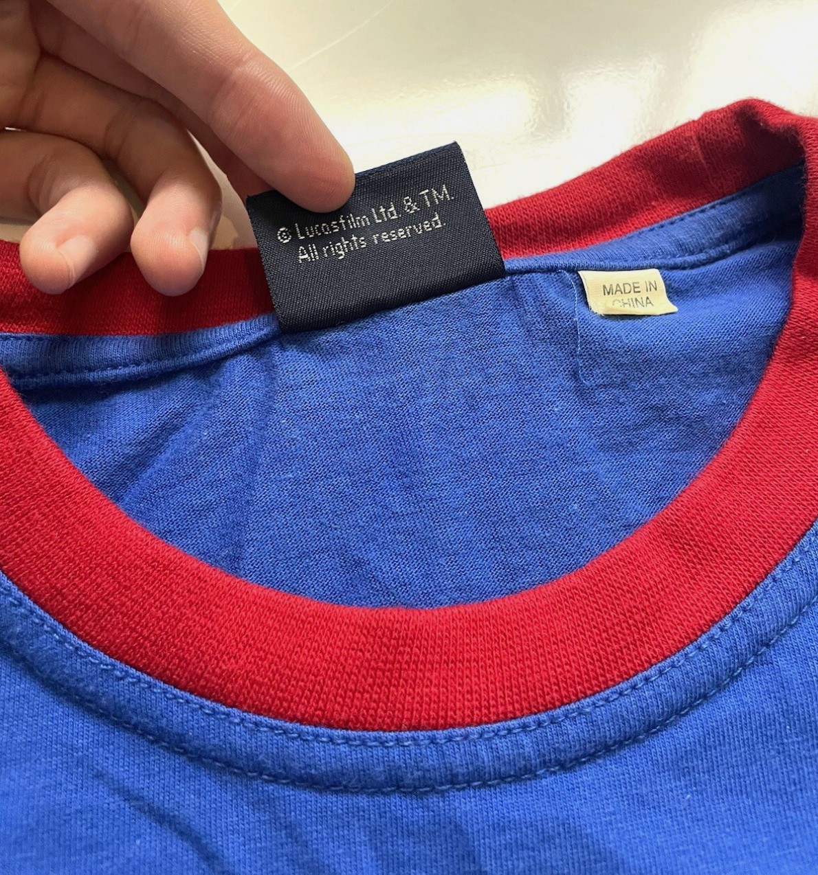スターウォーズ ヴィンテージ リンガーTシャツ ブルー レディース XS
