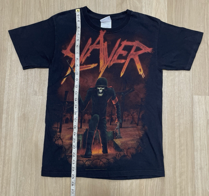スレイヤー AOP ヴィンテージ Tシャツ ヘイルゾンビ ソルジャー ブラック メンズ S