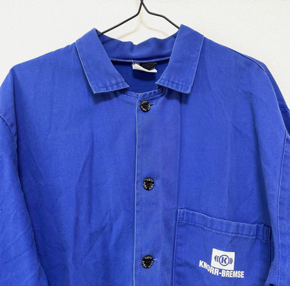 Osapo Vintage Euro Chore Coat French Jacket Blue Workwear Mens M