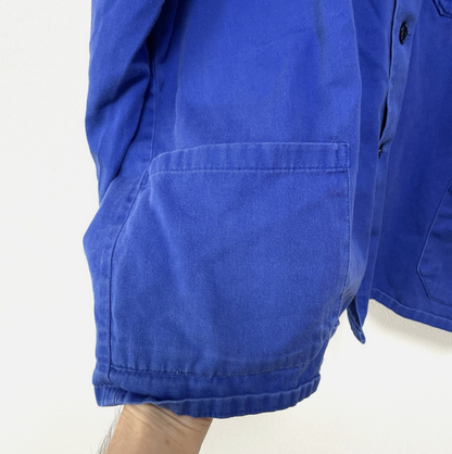 Osapo Vintage Euro Chore Coat French Jacket Blue Workwear Mens M