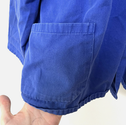 Osapo Vintage Euro Chore Coat French Jacket Blue Workwear Mens M