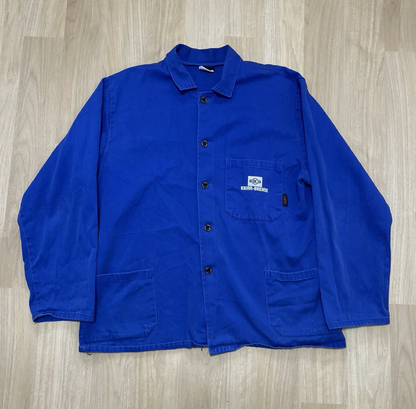 Osapo Vintage Euro Chore Coat French Jacket Blue Workwear Mens M