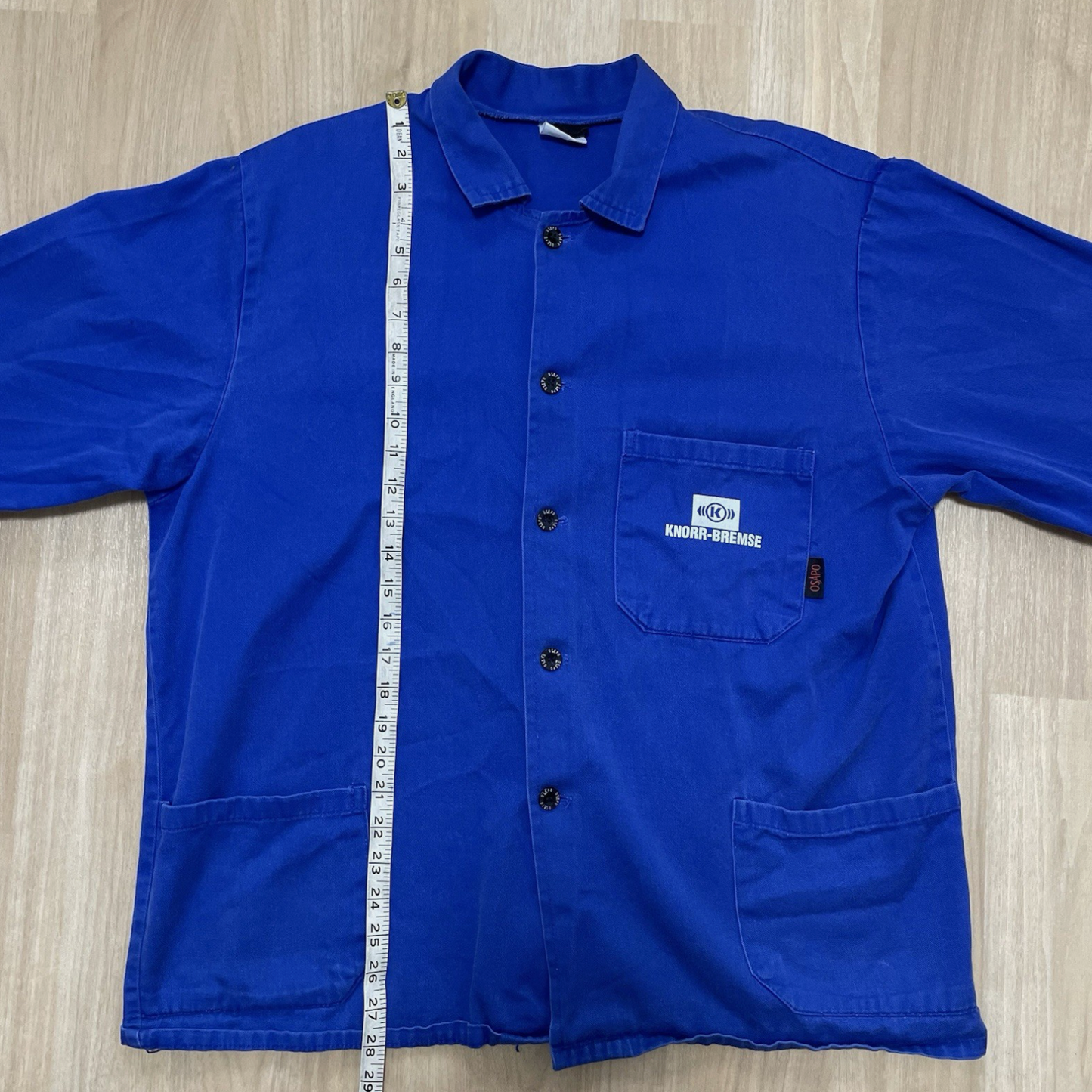 Osapo Vintage Euro Chore Coat French Jacket Blue Workwear Mens M