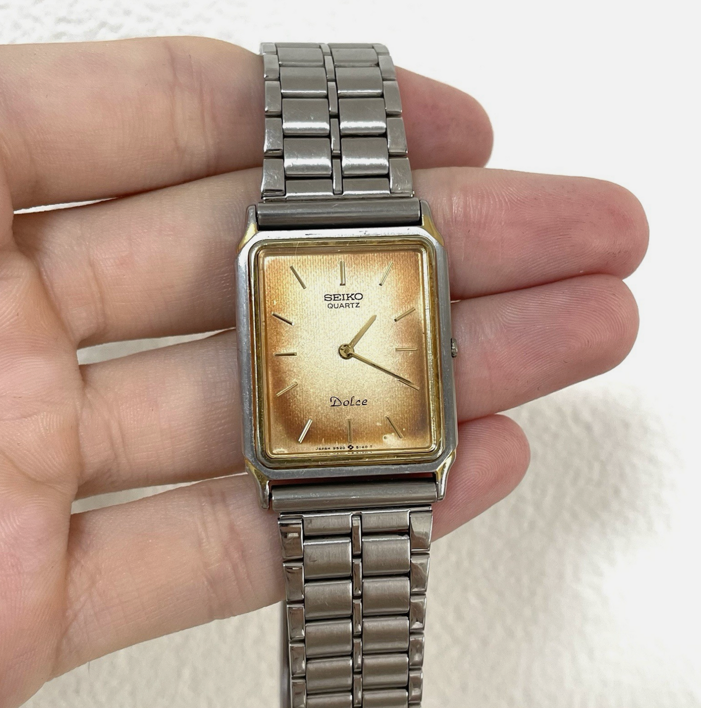 Seiko Dolce 9520-5130 Men's Tank Watch Vintage