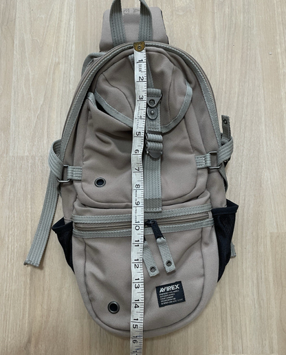 Avirex Sling Backpack Body Bag Crossbody Beige