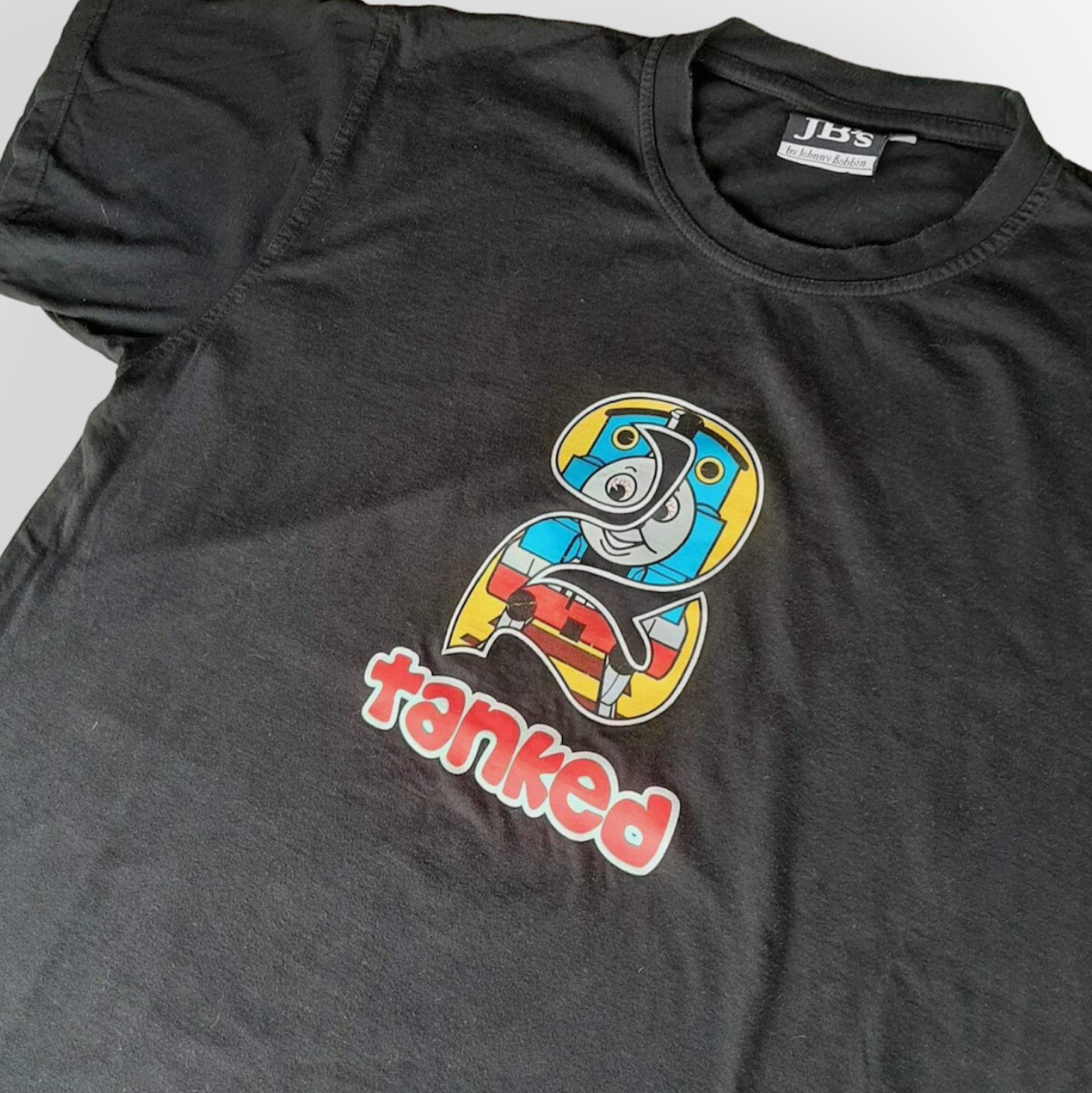 ヴィンテージ きかんしゃトーマス Tシャツ パロディ メンズ L ラージ