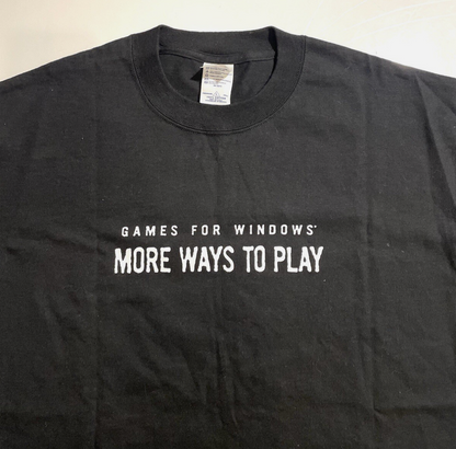 ヴィンテージ E3 ヴァンガード サーガ・オブ・ヒーローズ Tシャツ ブラック Windows メンズ L