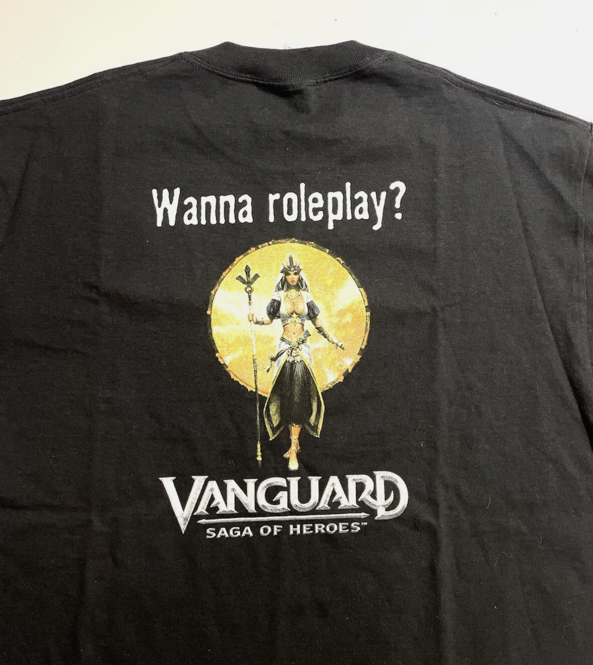 ヴィンテージ E3 ヴァンガード サーガ・オブ・ヒーローズ Tシャツ ブラック Windows メンズ L