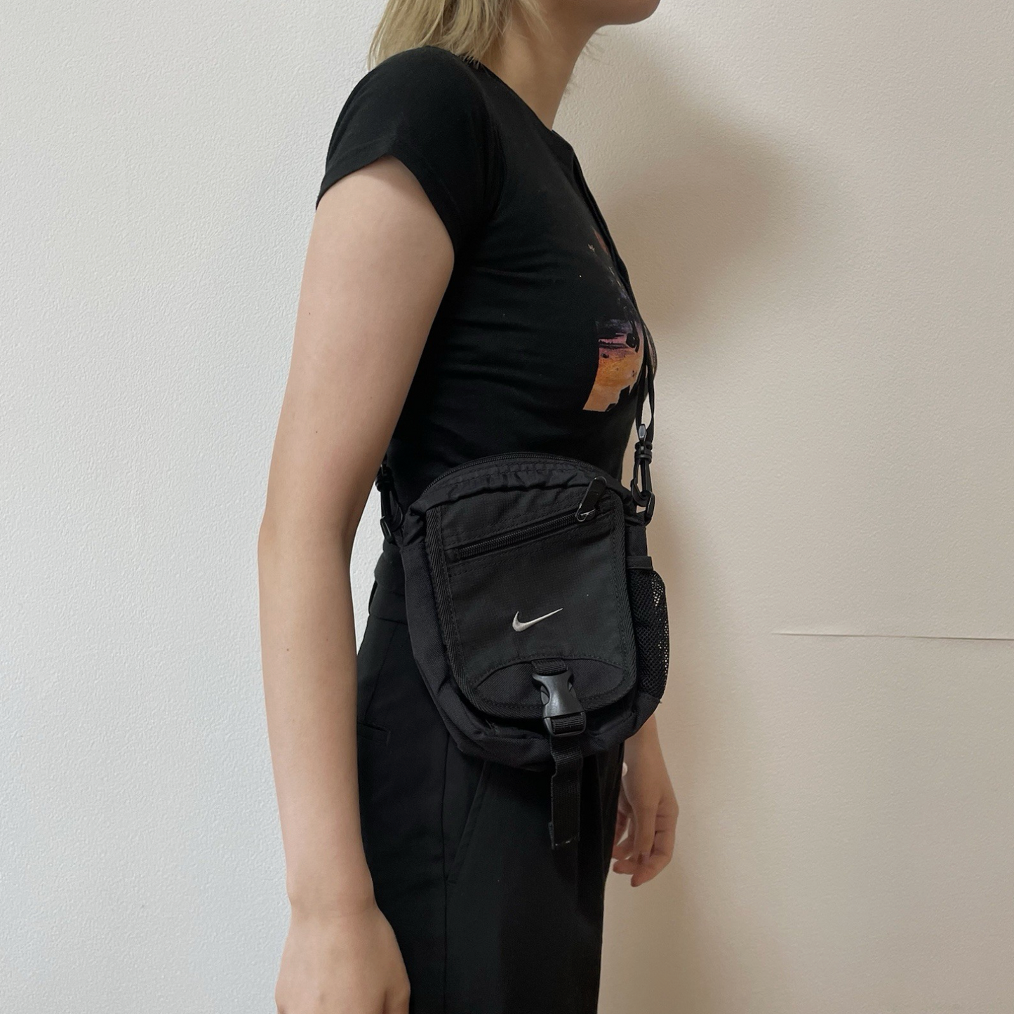Nike Vintage Mini Cross Body Side Bag Travel Pouch