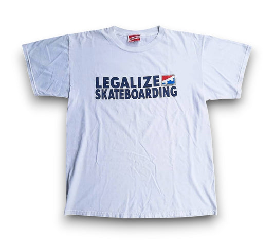 Shorty's Skateboards "Legalize Skateboarding" Vintage Skate T-shirt Mens L
