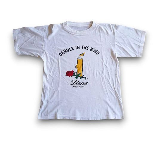 Princess Diana & Elton John 1997 “Candle in The Wind” Vintage T-shirt Mens L