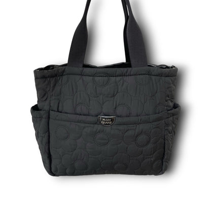 マリークワント 2WAYハンドバッグ ショルダーバッグ ブラック 刺繍フラワー ヴィンテージ Y2K 00年代