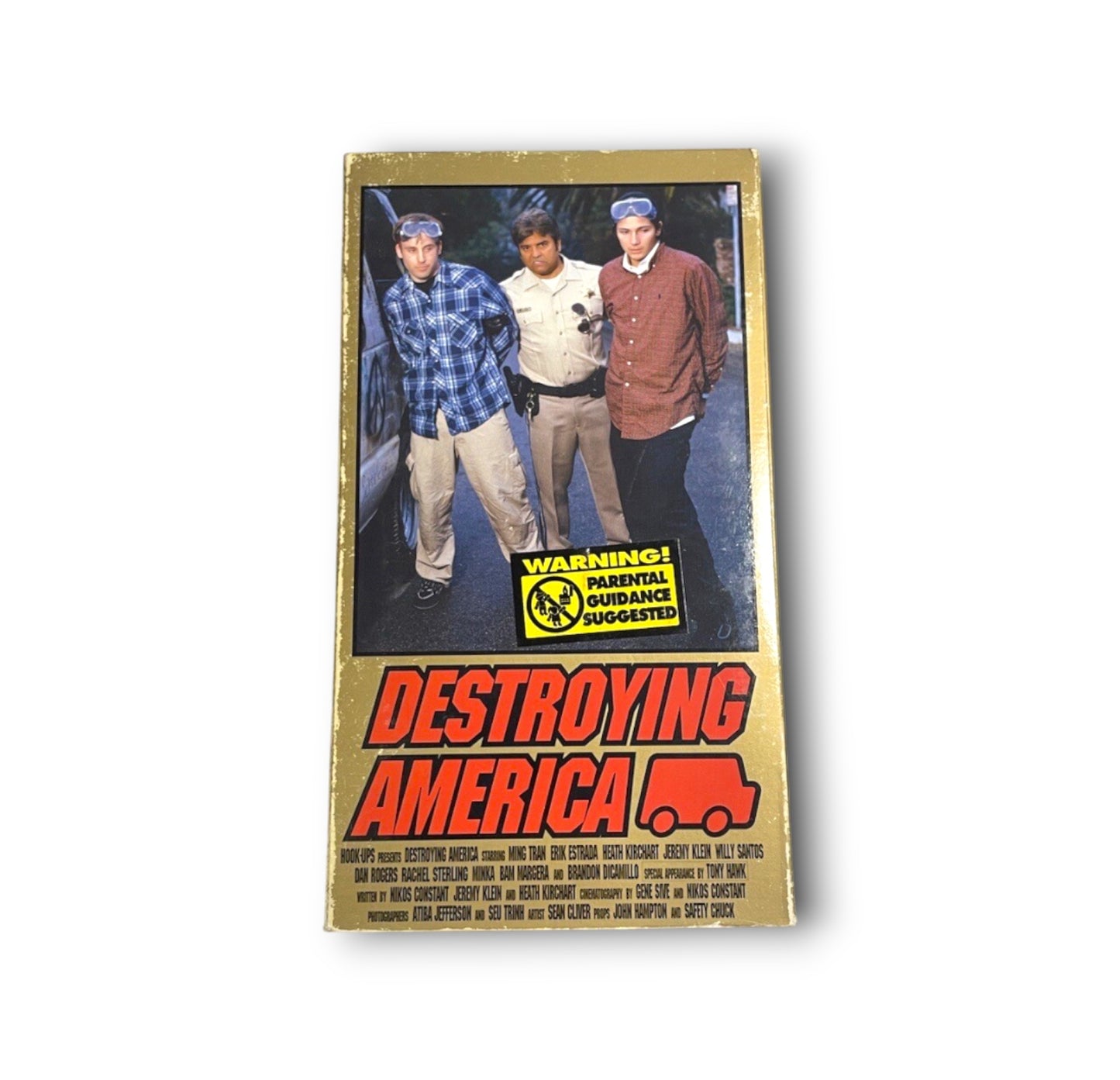 Hook-Ups Destroying America Skateboarding VHS Tape Tony Hawk Kirchart Birdhouse