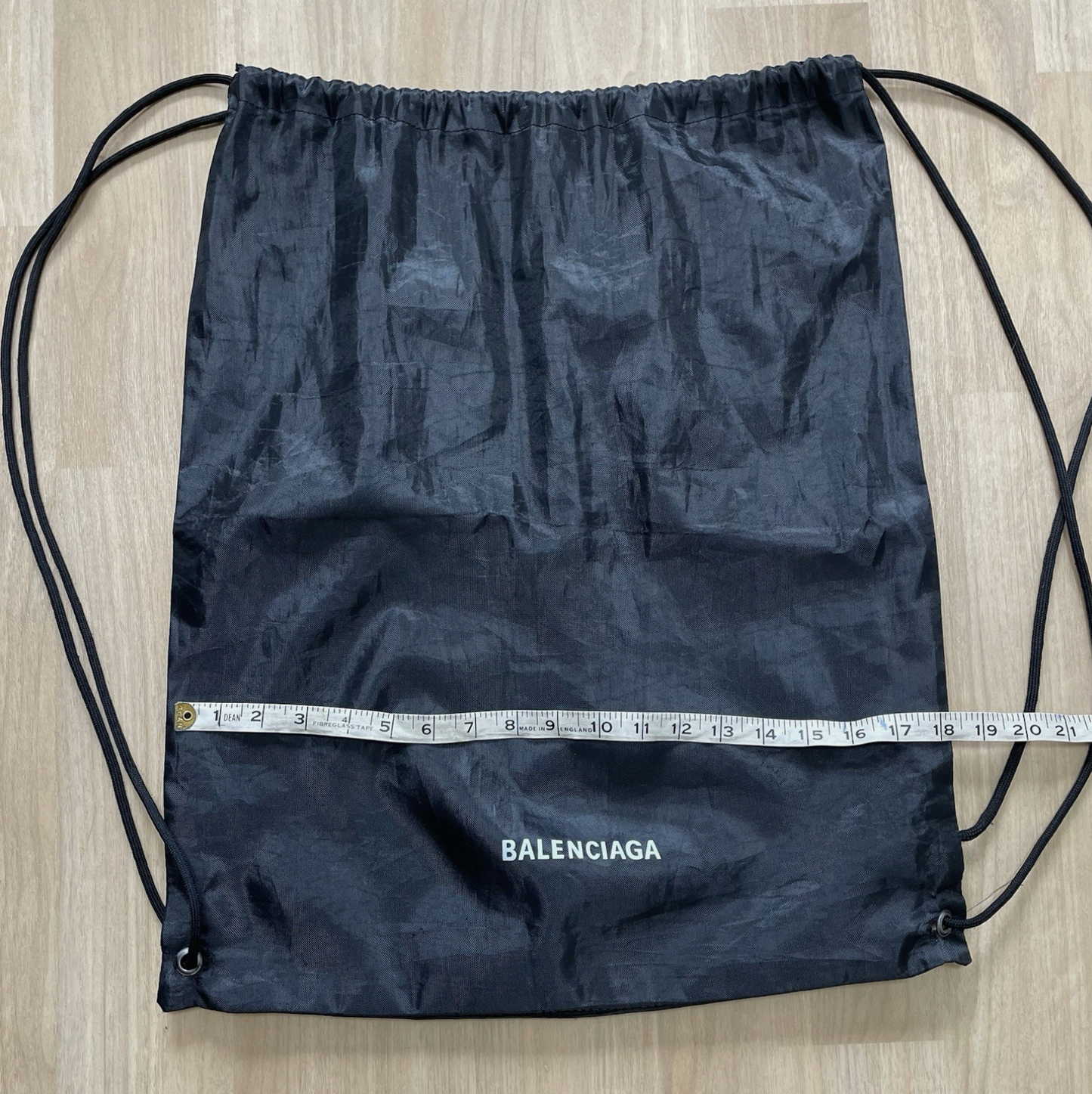 Balenciaga Black Drawstring Bag Dust Bag Backpack