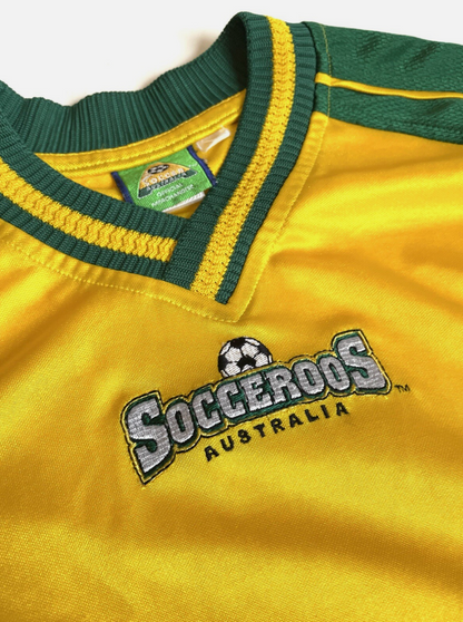 Socceroos Australia Vintage Soccer Jersey Size Youth 14 Ladies M
