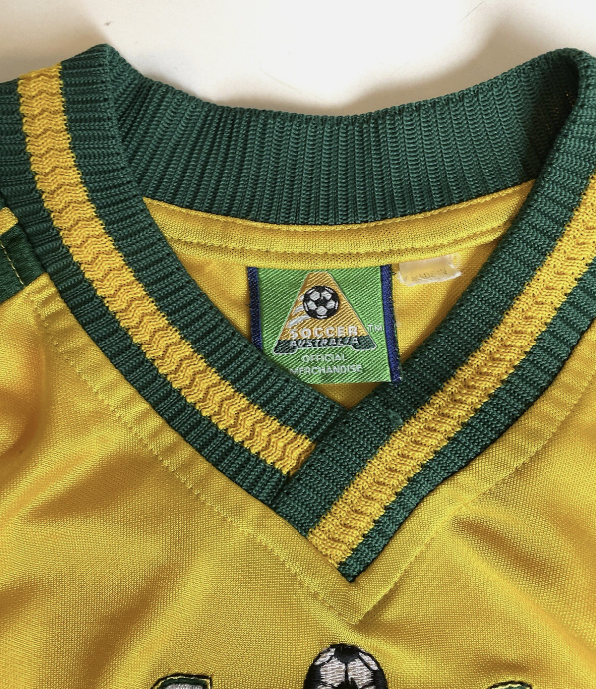 Socceroos Australia Vintage Soccer Jersey Size Youth 14 Ladies M