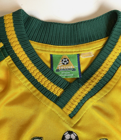 Socceroos Australia Vintage Soccer Jersey Size Youth 14 Ladies M