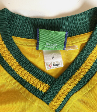 Socceroos Australia Vintage Soccer Jersey Size Youth 14 Ladies M