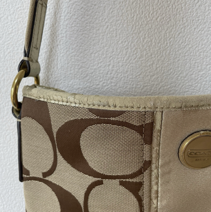 Coach F21905 Vintage Canvas Crossbody Shoulder Bag