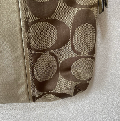 Coach F21905 Vintage Canvas Crossbody Shoulder Bag